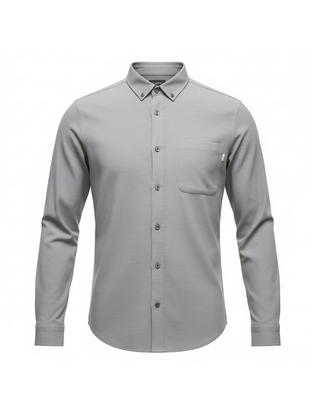 Vuori Men's Bishop Performance Button Down Shirt Gray Medium V153 Stretch